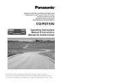 Panasonic CQRG153U Operating Instructions