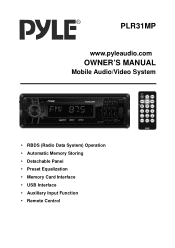 Pyle UPLR31MP Owners Manual