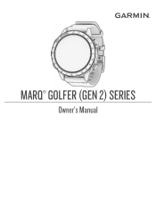 Garmin MARQ Golfer Gen 2 - Carbon Edition Owners Manual