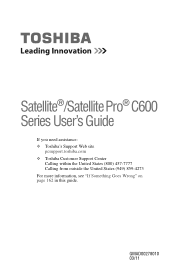 Toshiba Satellite Pro C640-SP4177M User Guide
