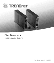 TRENDnet 1310nm Quick Installation Guide