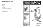 Weider Wesy8730 Instruction Manual