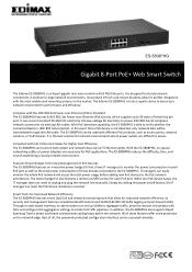 Edimax ES-5808PHG Datasheet