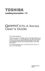 Toshiba X70-AST3G24 Windows 8.1 User's Guide for Qosmio X70-A Series
