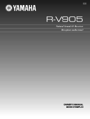 Yamaha R-V905 Owner's Manual