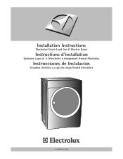 Electrolux EWMED7CJIW Installation Instructions (English Español Français)