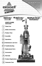 Bissell Trilogy Vacuum 81M9 User Guide