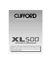 Clifford XL500 Owners Guide
