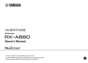 Yamaha RX-A680 RX-A680 Owner s Manual