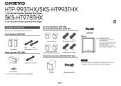 Onkyo SKS-HT993THX Instruction Manual