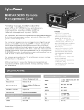 CyberPower PR1500LCDN Datasheet 1