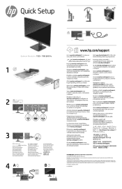 HP P22h Quick Setup Guide