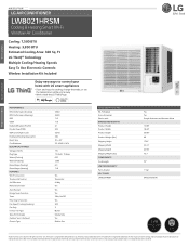 LG LW8021HRSM Specification
