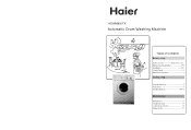 Haier HDWM800TX User Manual