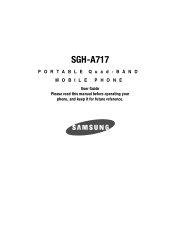 Samsung SGH-A717 User Manual (ENGLISH)