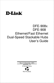 D-Link DFE-908 User Guide