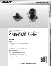 Ganz Security CMB712-V26A CMB/DMB Series Specifications