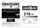 RCA RFRF510-B Energy Label Black