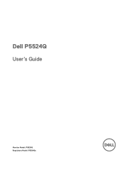 Dell P5524Q Monitor Users Guide
