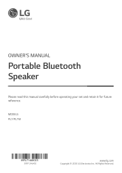 LG PL7W Owners Manual