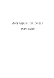 Acer Aspire 1800 Aspire 1800 User's Guide