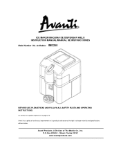 Avanti IMD250 Instruction Manual