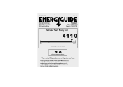 Frigidaire FFRA1211Q1 Energy Guide