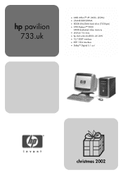 HP 742n HP Pavilion Desktop PC - (English) 733.uk Product Datasheet and Product Specifications