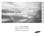 Samsung SC HMX20C Quick Guide (ENGLISH)