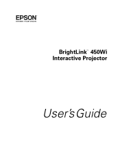 Epson BrightLink 450Wi User's Guide