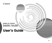 Canon S630 Network S630 User's Guide