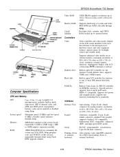 Epson ActionNote 700 Product Information Guide