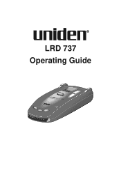 Uniden LRD737 English Owners Manual