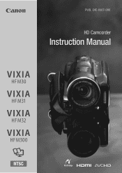 Canon VIXIA HF M32 VIXIA HF M30 / HF M31 /  HF M32 / HF M300 Instruction Manual