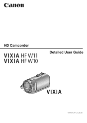Canon VIXIA HF W10 HF W11 User Manual