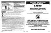 Lasko 5571 User Manual