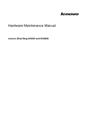 Lenovo K4350 Hardware Maintenance Manual - Zhaoyang K4350