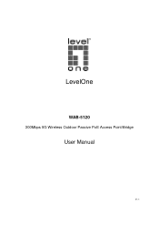 LevelOne WAB-5120 Manual