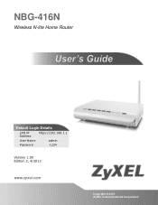 ZyXEL NBG-416N User Guide
