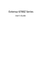 Acer Extensa 6700Z User Manual