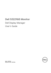 Dell S3221QS Monitor Display Manager Users Guide