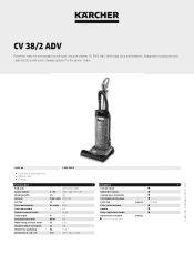 Karcher CV 38/2 Adv Product information