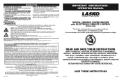 Lasko 5586 User Manual