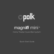Polk Audio MagnifiMini Quick Start Guide