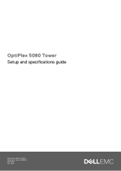 Dell OptiPlex 5080 Tower Setup and specifications guide