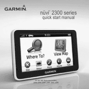 Garmin nuvi 2300LM Quick Start Manual