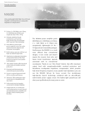 Behringer NX6000 Product Information Document