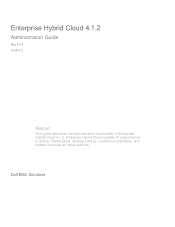 Dell VNX5200 Enterprise Hybrid Cloud 4.1.2 Administration Guide