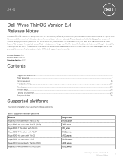 Dell Wyse 7010 Wyse ThinOS Version 8.4 Release Notes