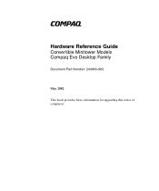 HP Evo D510 Compaq Evo D510 Convertible Minitowerr Hardware Reference Guide